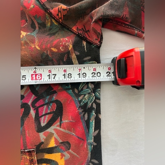 Chico’s Multicolor Oriental Artsy Graphics Cotton Zip Hoodie Women’s M - Picture 8 of 12